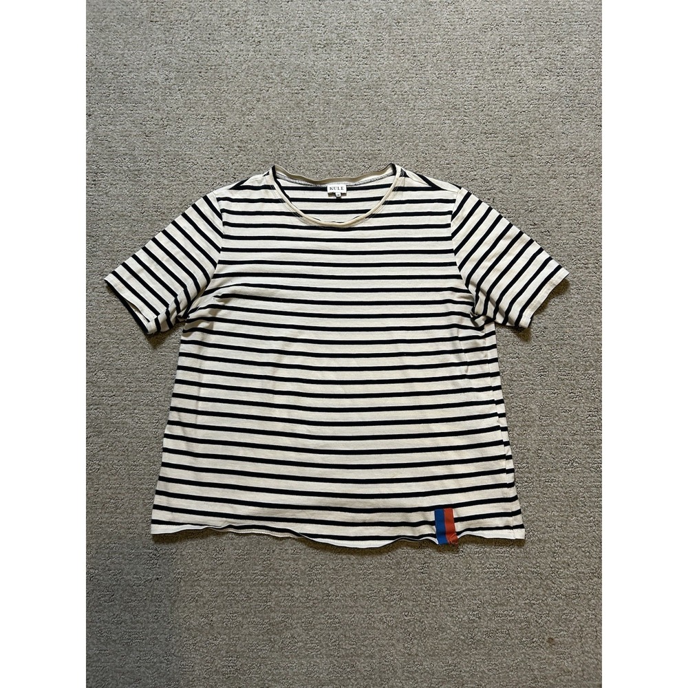 Kule Women's Short Sleeve Tee stripped size XS